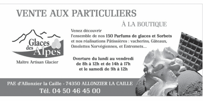 Glaces des Alpes - Allonzier